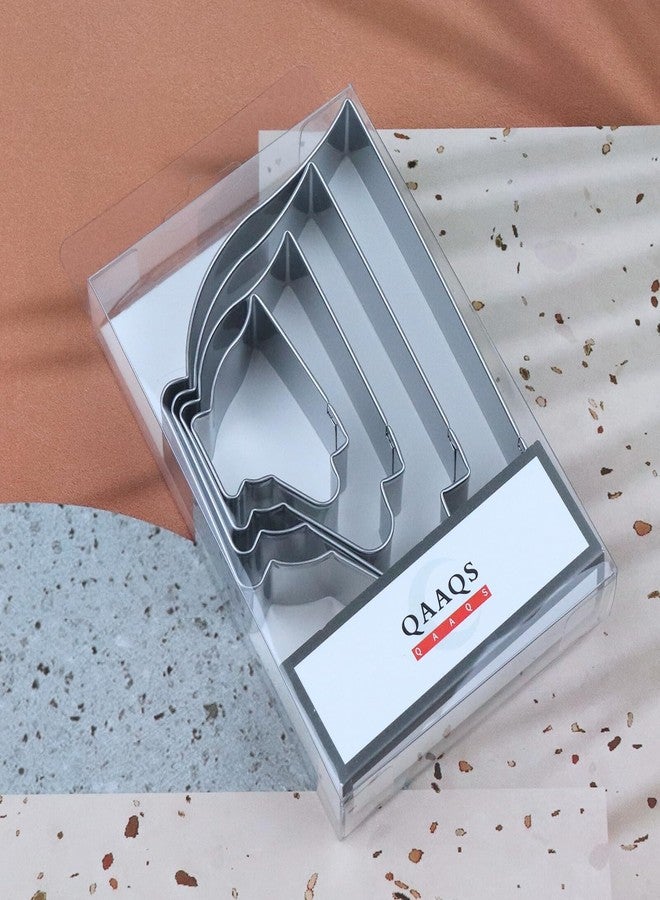 QAAQS Teacup Cookie Cutter Set - 5", 4", 3", 2" - 4 Piece - Stainless Steel - Image 4
